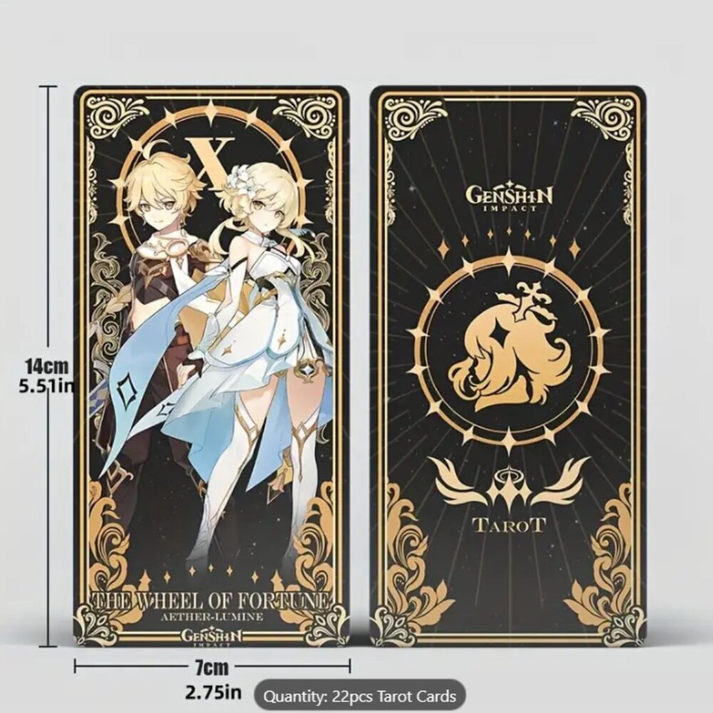 Genshin Impact Anime Tarot Cards Major Arcana 22 Cards - Picture 3 of 5
